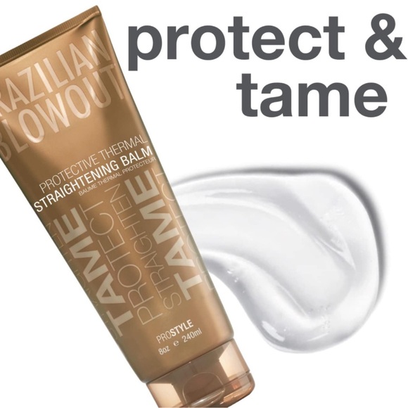 Brazilian Blowout, Protective Thermal Straightening Balm + Brazilian Dry Oil - Picture 4 of 11